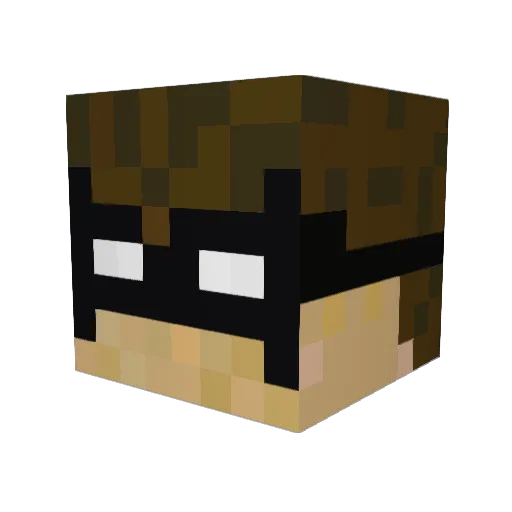 kkkyyyeee Minecraft avatar head, 3D render