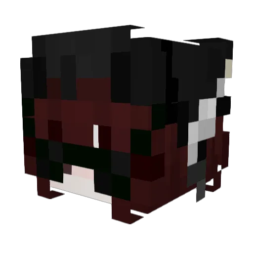 kkmaya Minecraft avatar head, 3D render