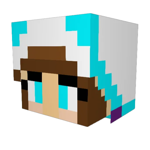 kkmo1345 Minecraft avatar head, 3D render
