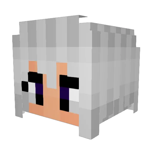 kkniko Minecraft avatar head, 3D render