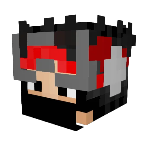 kkobo_ Minecraft avatar head, 3D render