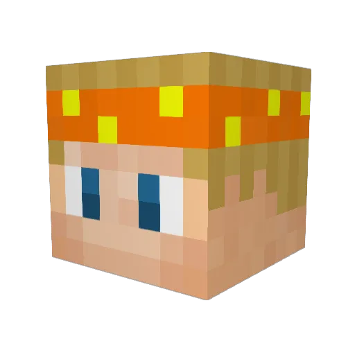 kkoifisch Minecraft avatar head, 3D render