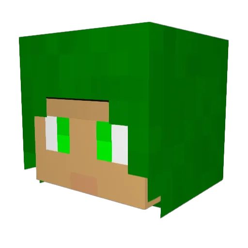 kkomazombie Minecraft avatar head, 3D render