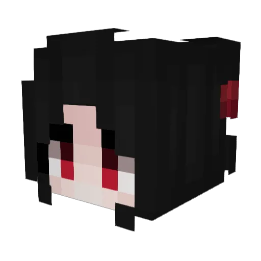 kkonotorii Minecraft avatar head, 3D render