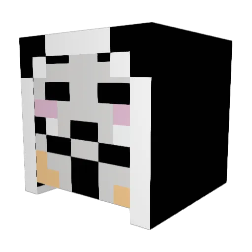 kkooxzz Minecraft avatar head, 3D render