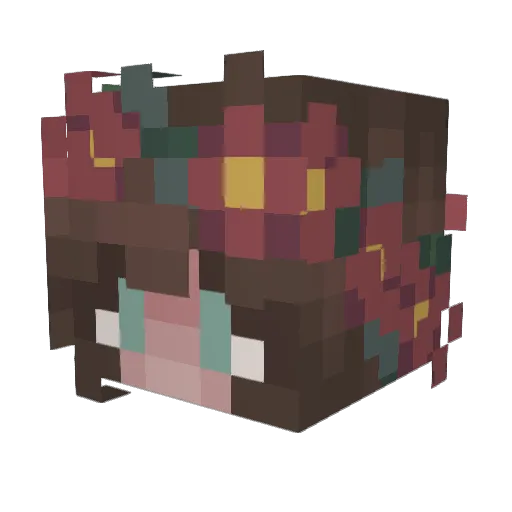 kkoshoo Minecraft avatar head, 3D render