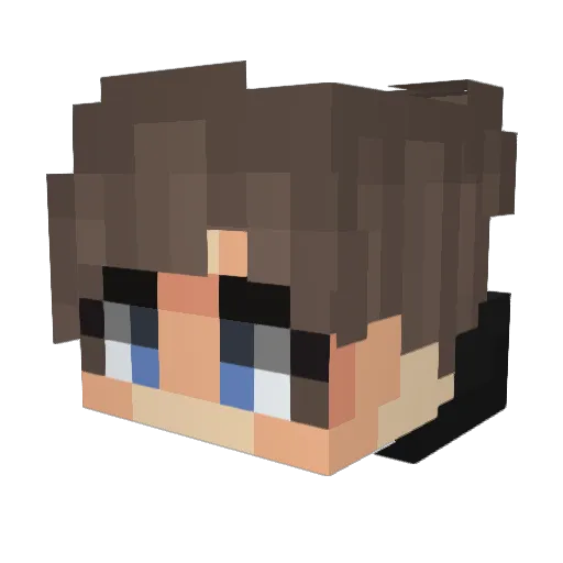 kkostakk Minecraft avatar head, 3D render