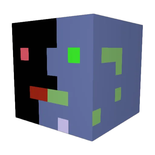 kkotko Minecraft avatar head, 3D render