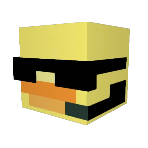 kkpkgdYT Minecraft avatar head, 3D render