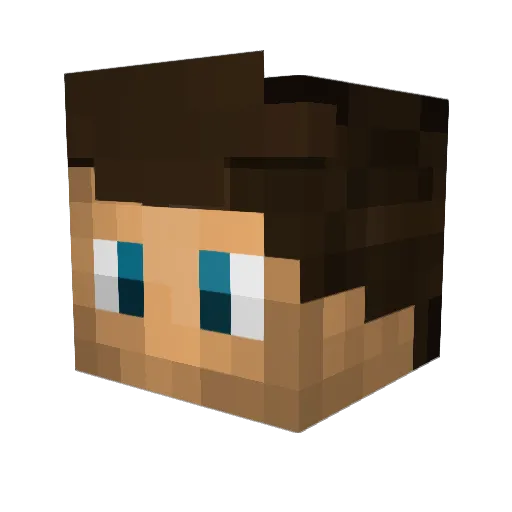 kkress Minecraft avatar head, 3D render