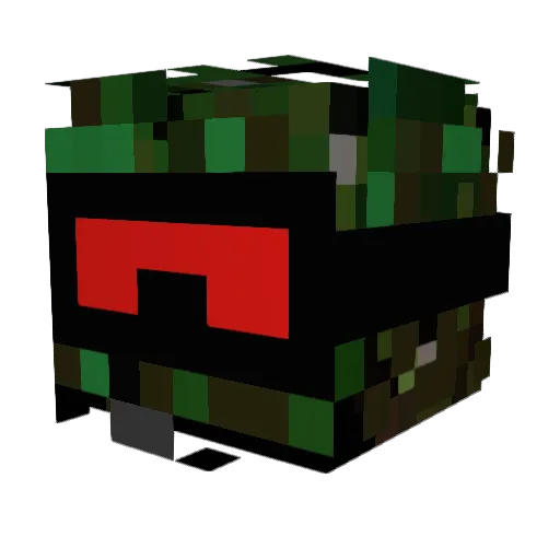 kkriri Minecraft avatar head, 3D render