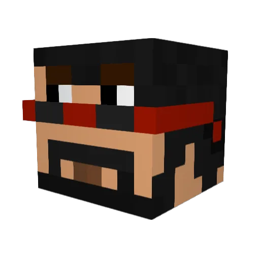 kkrock1998 Minecraft avatar head, 3D render
