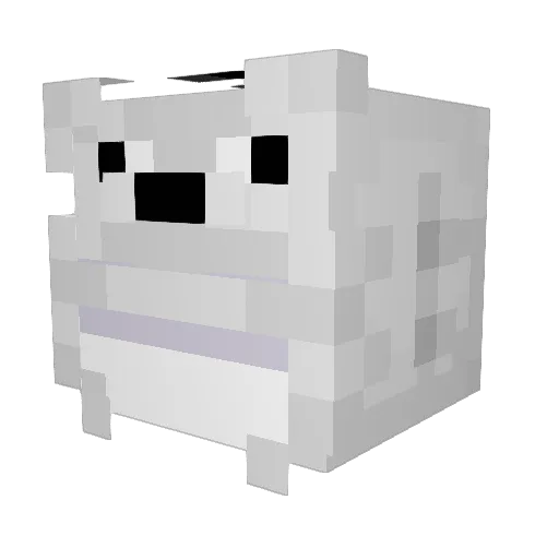 kkrystekk Minecraft avatar head, 3D render
