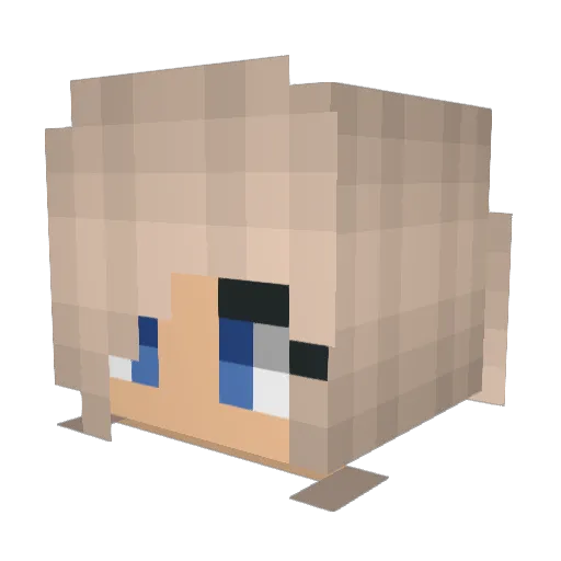 kkshawty Minecraft avatar head, 3D render