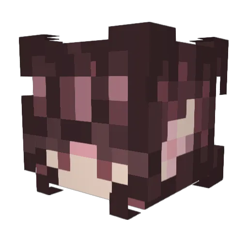 kkshima Minecraft avatar head, 3D render