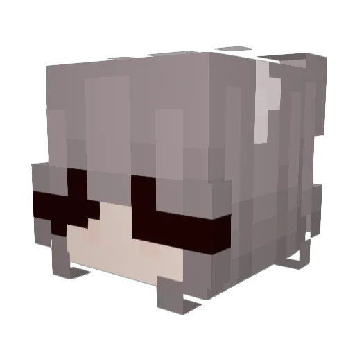 kkstie Minecraft avatar head, 3D render