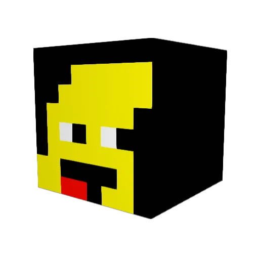 kkswa Minecraft avatar head, 3D render