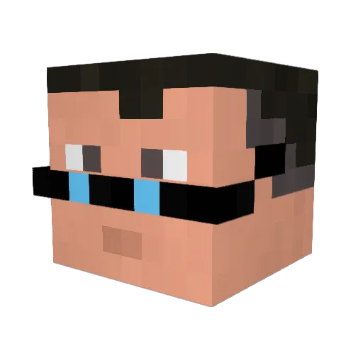 kkwalker1 Minecraft avatar head, 3D render