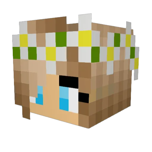kkwayway Minecraft avatar head, 3D render