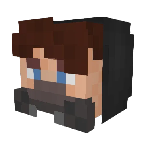 kkweke Minecraft avatar head, 3D render
