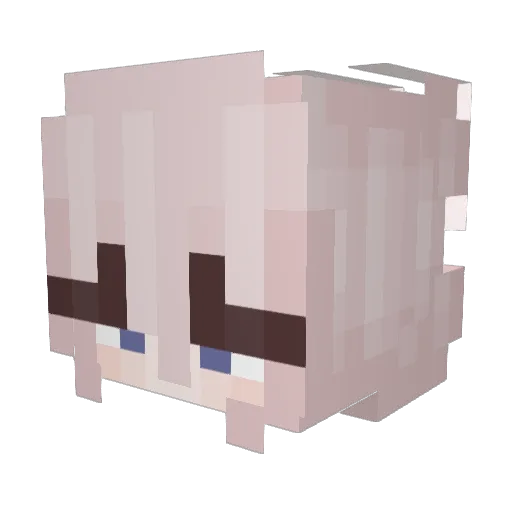 kkyeo Minecraft avatar head, 3D render