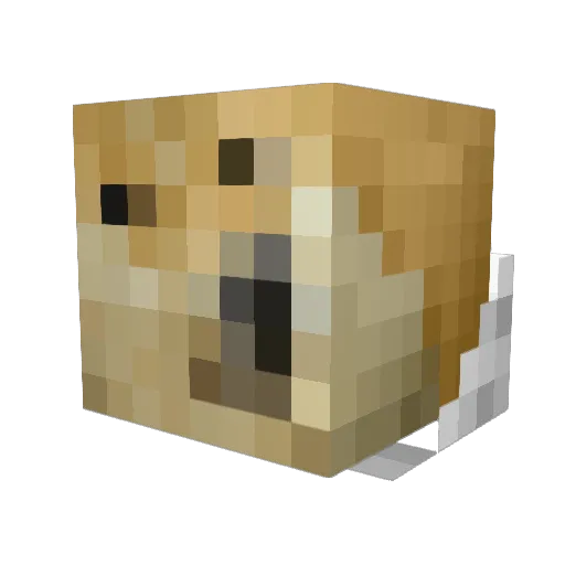 kkyv Minecraft avatar head, 3D render