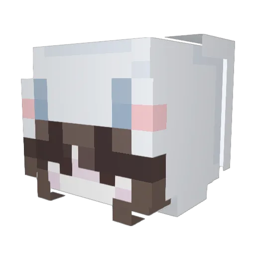 kkyzxin Minecraft avatar head, 3D render