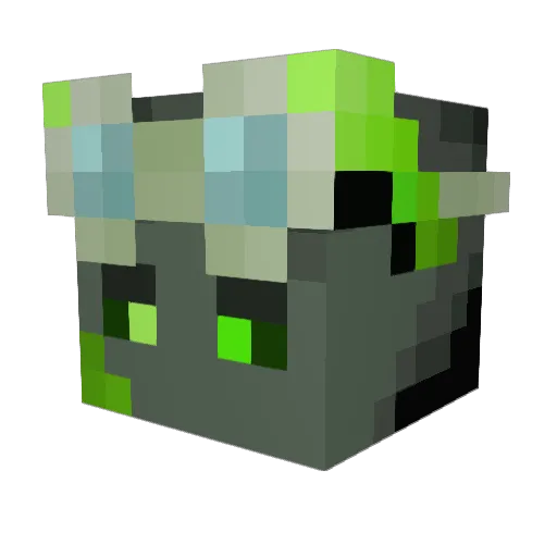 kl1d Minecraft avatar head, 3D render