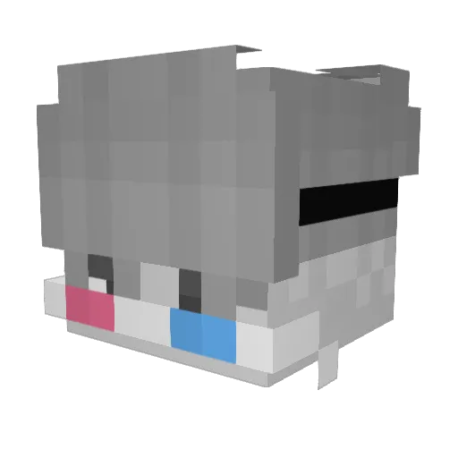 kl4pa Minecraft avatar head, 3D render
