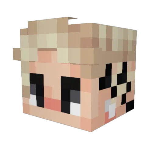 klDeiif Minecraft avatar head, 3D render