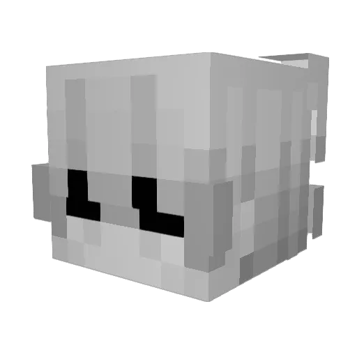 klachten Minecraft avatar head, 3D render