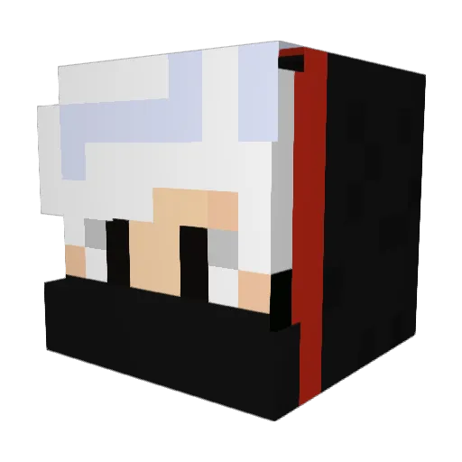 klaick Minecraft avatar head, 3D render