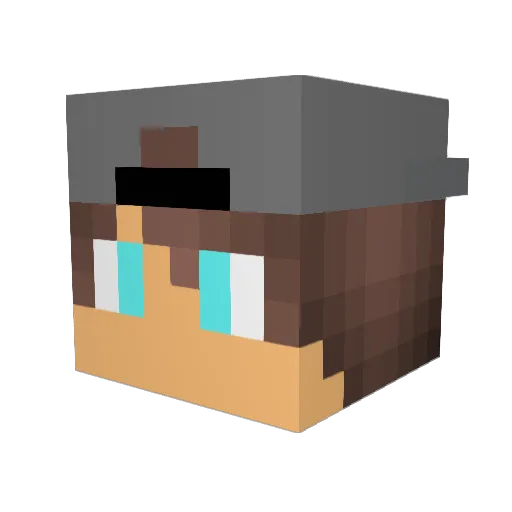 klaidas_23 Minecraft avatar head, 3D render