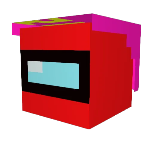 klaksi Minecraft avatar head, 3D render
