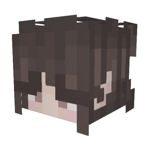 klamrar Minecraft avatar head, 3D render
