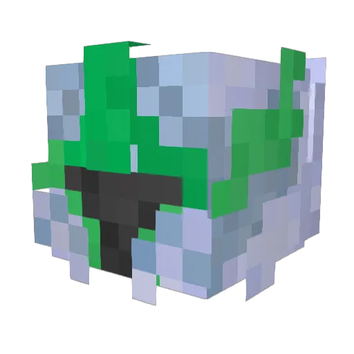 klaptosken Minecraft avatar head, 3D render