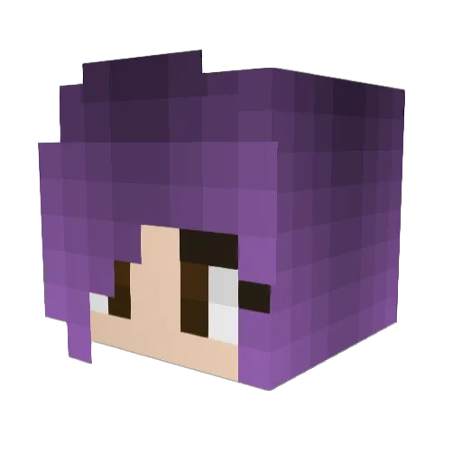 klara_klo_ Minecraft avatar head, 3D render
