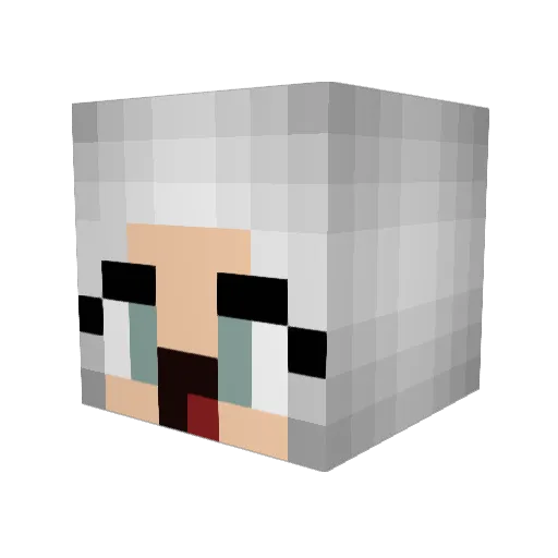 klaramvrie Minecraft avatar head, 3D render