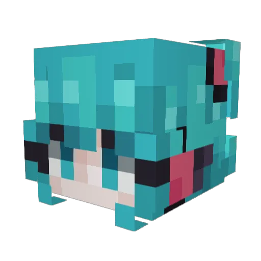 klarcix Minecraft avatar head, 3D render