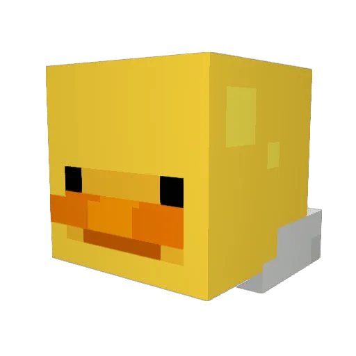klarinettfett Minecraft avatar head, 3D render