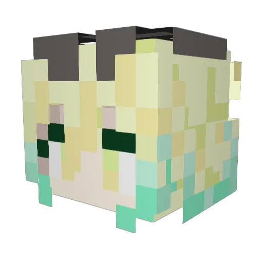 klarkstella Minecraft avatar head, 3D render