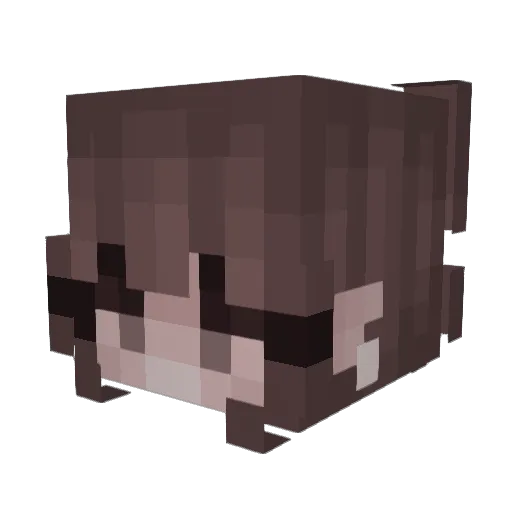 klarya Minecraft avatar head, 3D render