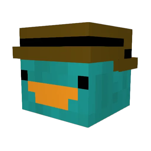 klasse35 Minecraft avatar head, 3D render