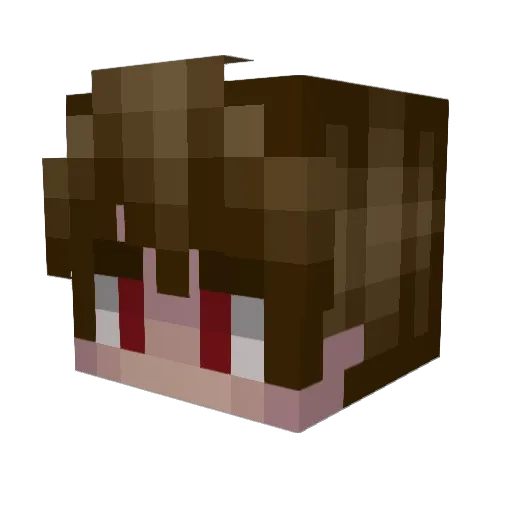 klasyk_2 Minecraft avatar head, 3D render