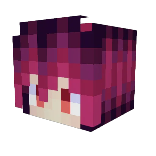 klatzxo Minecraft avatar head, 3D render
