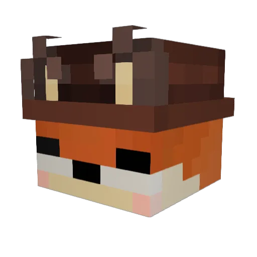 klaudex2019 Minecraft avatar head, 3D render