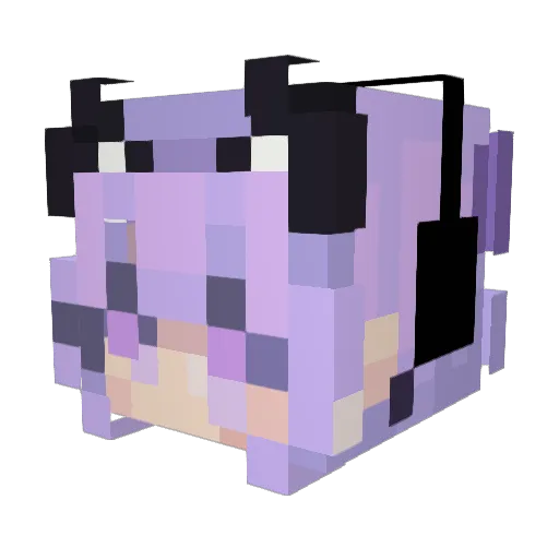 klaudia21 Minecraft avatar head, 3D render
