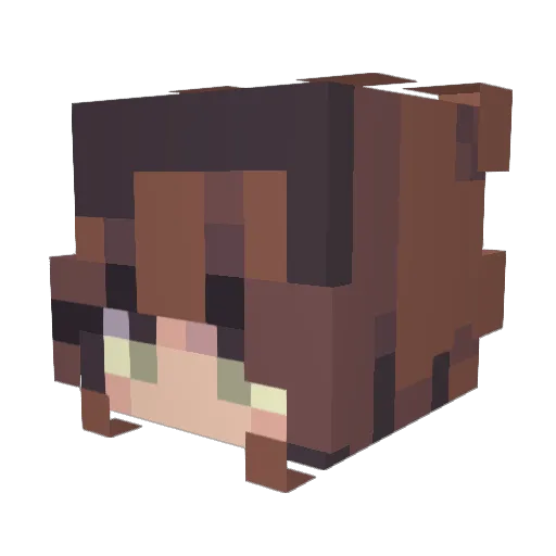 klauren21 Minecraft avatar head, 3D render