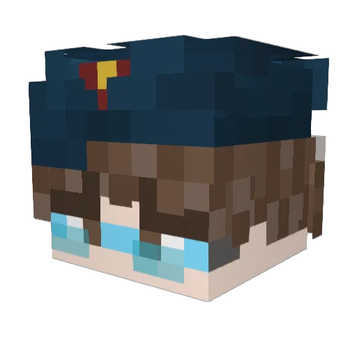 klause_balods Minecraft avatar head, 3D render