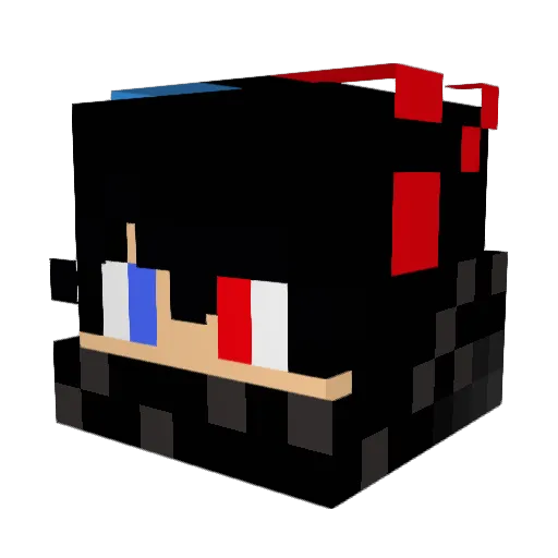 klausrp Minecraft avatar head, 3D render